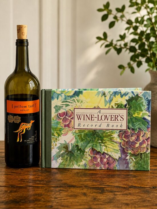 Other - Vintage 1988 A Wine-Lover's Record Book Hardcover Wine Journal Unused UK Edition